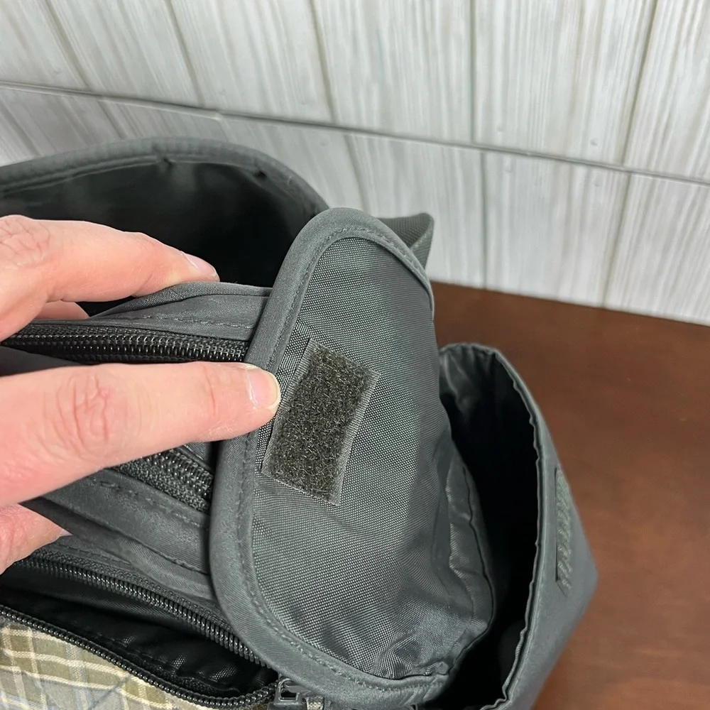 Eddie Bauer Olive Green Mercer Quilted Diaper Bag